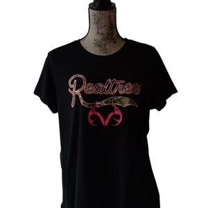 Realtree Black T-Shirt with Pink Logo